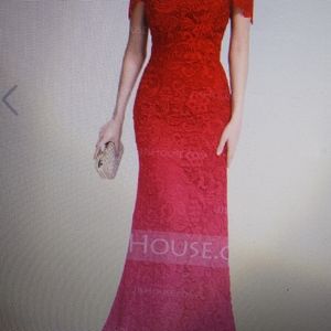 Beautiful new all over soft lace evening dress.